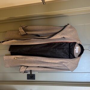 Calvin Klein Tan and Black Coat